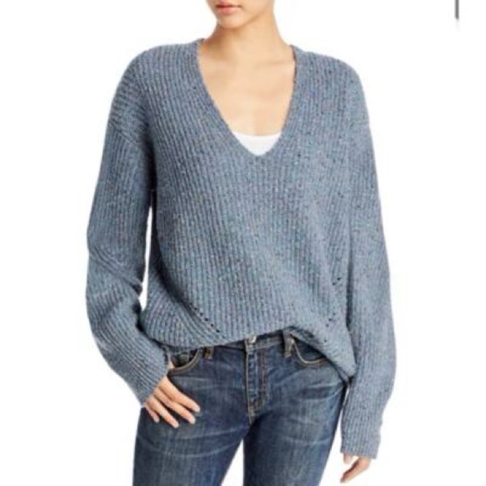 Rag & Bone Eco Donegal Blue Sweater Small